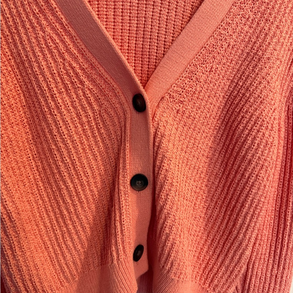 Banana Republic Coral Cardigan V-Neck Sweater - Picture 5 of 8